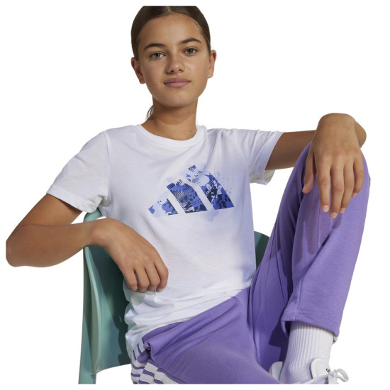 Adidas Παιδική κοντομάνικη μπλούζα Flower Print Training Graphic Tee Adidas Παιδική κοντομάνικη μπλούζα Flower Print Training Graphic Tee